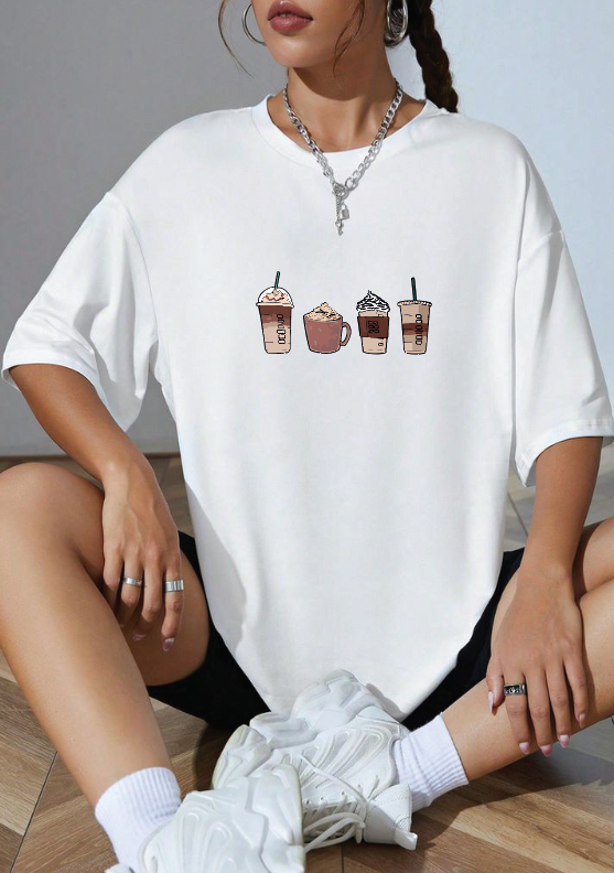 CAMISETA OVERSIZE DAMA GRAMAJE 180 (coffe)