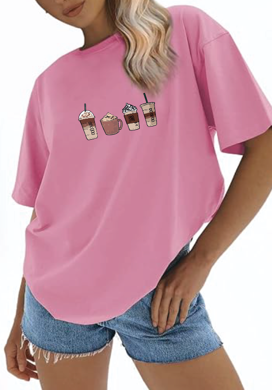 CAMISETA OVERSIZE DAMA GRAMAJE 260 (coffe)