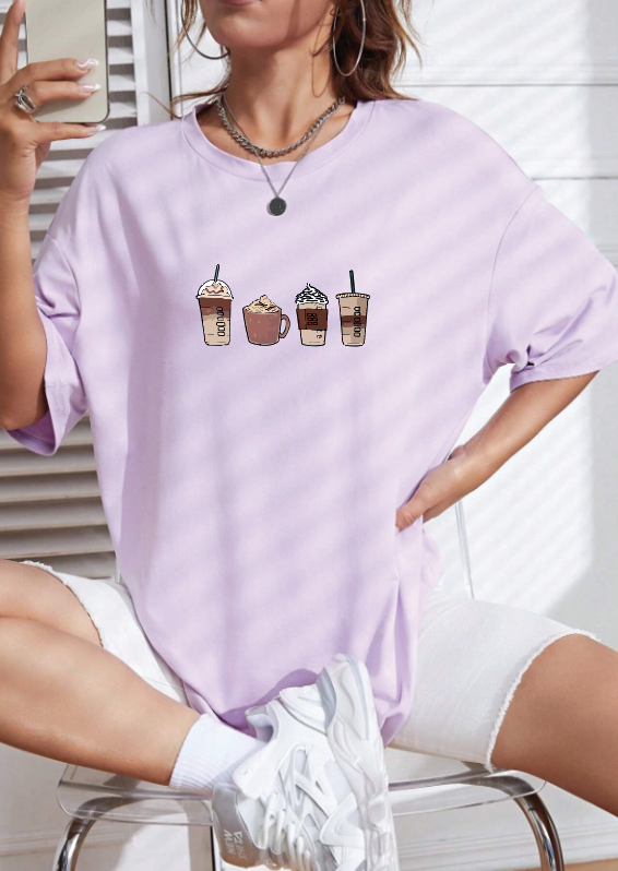 CAMISETA OVERSIZE DAMA GRAMAJE 260 (coffe)