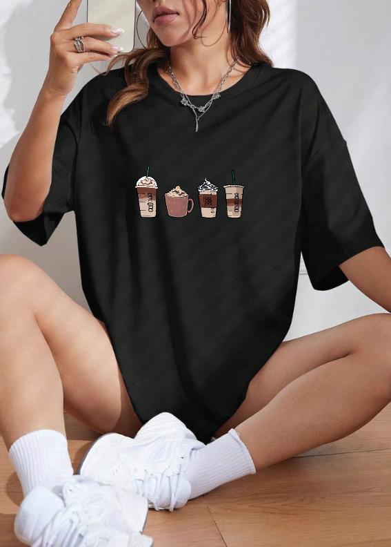 CAMISETA OVERSIZE DAMA GRAMAJE 260 (coffe)