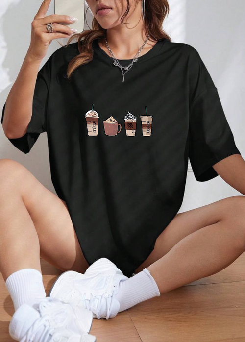 CAMISETA OVERSIZE DAMA GRAMAJE 180 (coffe)