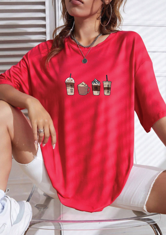 CAMISETA OVERSIZE DAMA GRAMAJE 260 (coffe)