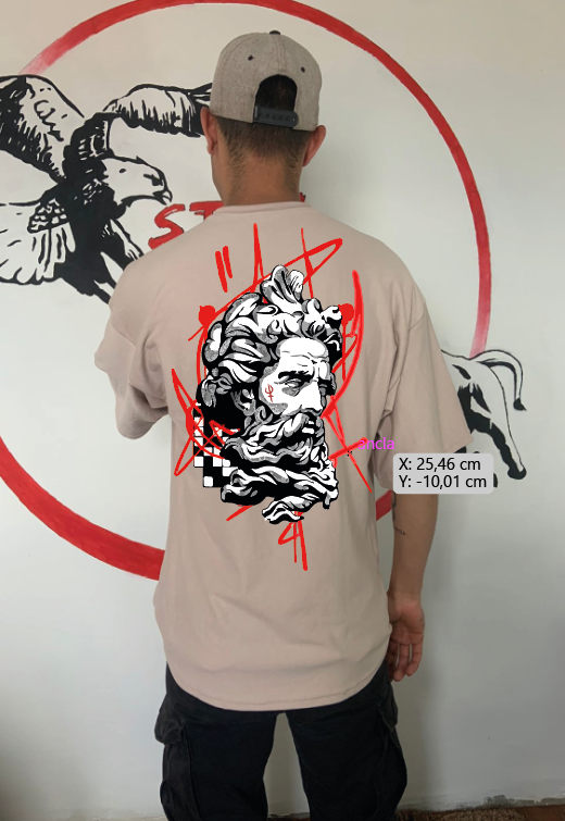 CAMISETA OVERSIZE GRAMAJE 260 (griego)