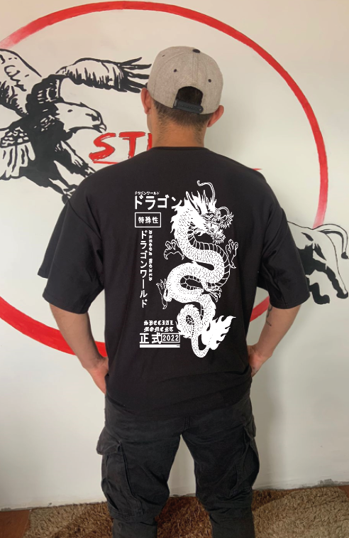 CAMISETA OVERSIZE GRAMAJE 180 (DRAGON TOKYO)