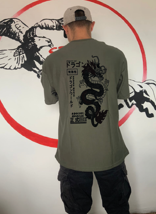 CAMISETA OVERSIZE GRAMAJE 180 (DRAGON TOKYO)