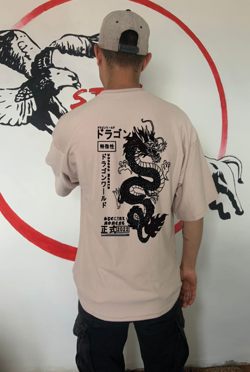 CAMISETA OVERSIZE GRAMAJE 180 (DRAGON TOKYO)