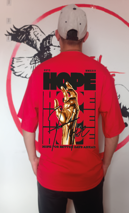 CAMISETA OVERSIZE GRAMAJE 260 (hope)