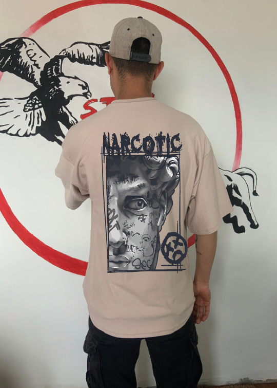 CAMISETA OVERSIZE GRAMAJE 260 (narcotic)
