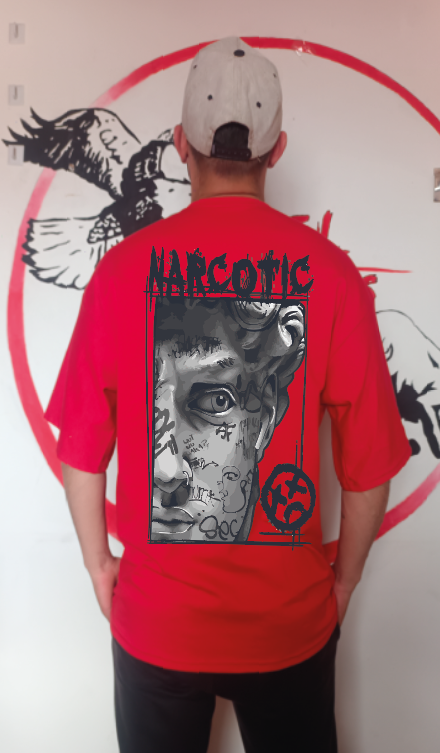 CAMISETA OVERSIZE GRAMAJE 260 (narcotic)