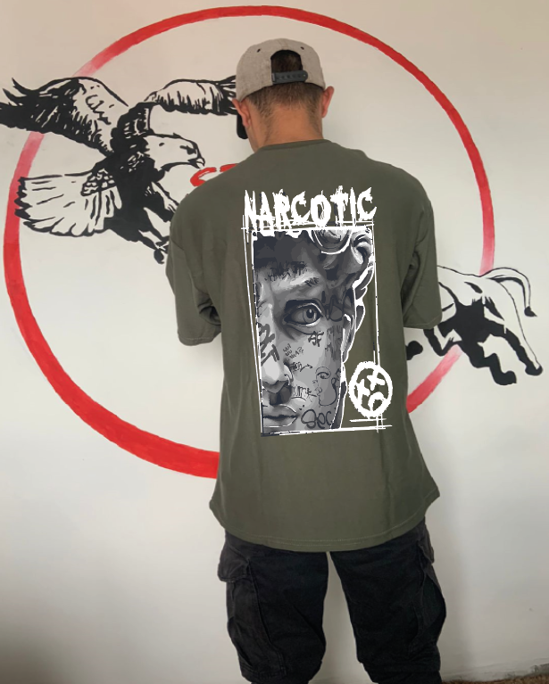 CAMISETA OVERSIZE GRAMAJE 260 (narcotic)