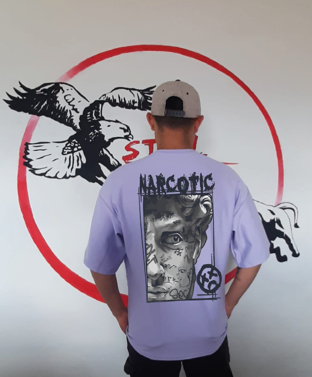 CAMISETA OVERSIZE GRAMAJE 260 (narcotic)