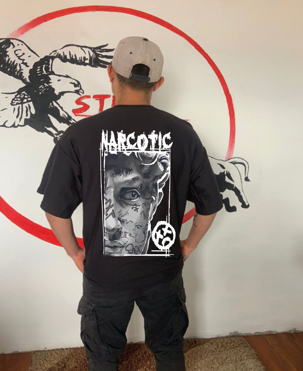 CAMISETA OVERSIZE GRAMAJE 260 (narcotic)