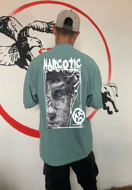 CAMISETA OVERSIZE GRAMAJE 260 (narcotic)