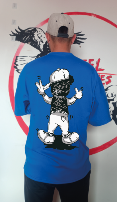 CAMISETA OVERSIZE GRAMAJE 180 (OSO DEDOS)