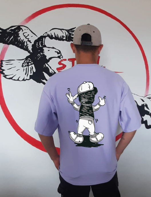 CAMISETA OVERSIZE GRAMAJE 180 (OSO DEDOS)