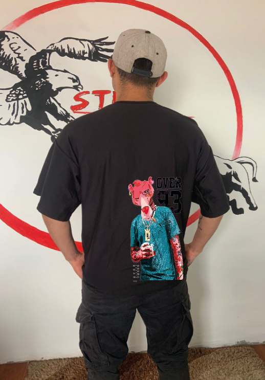 CAMISETA OVERSIZE GRAMAJE 180 (PANTERA ROSA OVER)