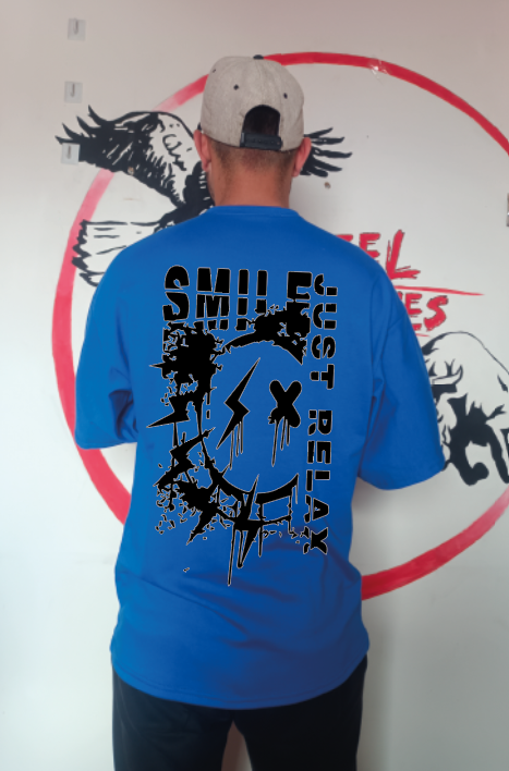 CAMISETA OVERSIZE GRAMAJE 180 (SMILE JUST)