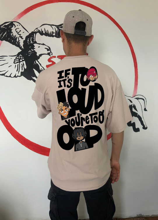 CAMISETA OVERSIZE GRAMAJE 180 (TO LOUD)
