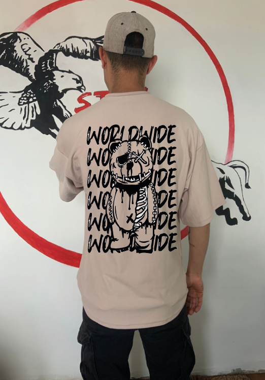 CAMISETA OVERSIZE GRAMAJE 180 (OSO WORI)