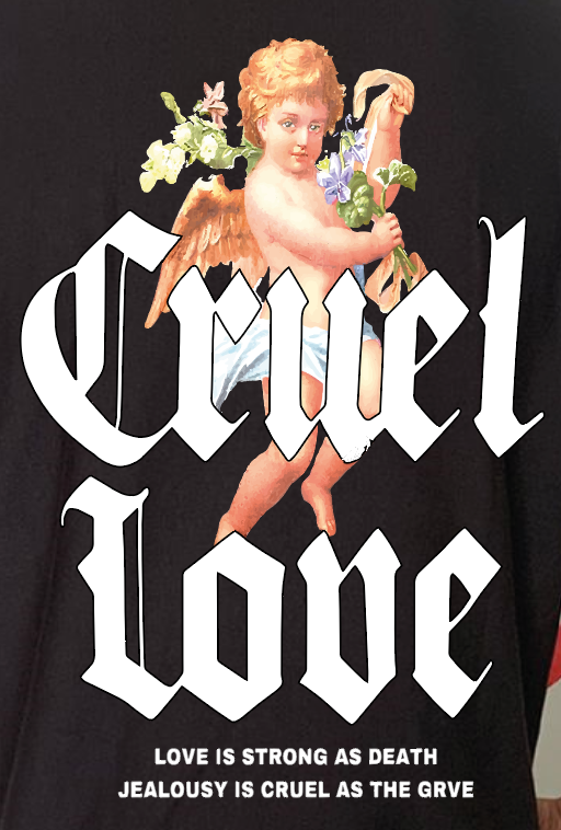 CAMISETA OVERSIZE GRAMAJE 260 (cruel love)