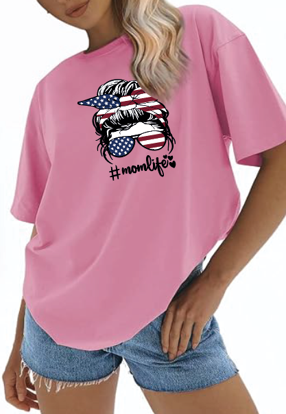 CAMISETA OVERSIZE DAMA GRAMAJE 260 (momlife)