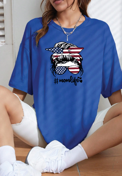 CAMISETA OVERSIZE DAMA GRAMAJE 260 (momlife)