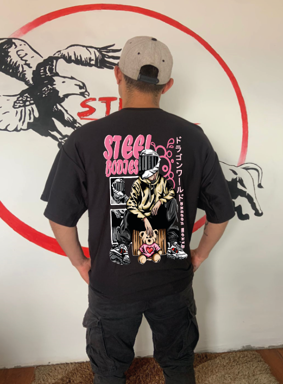 CAMISETA OVERSIZE GRAMAJE 180 (BIKER STEEL BODIES)