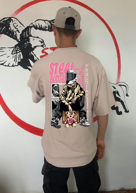 CAMISETA OVERSIZE GRAMAJE 180 (BIKER STEEL BODIES)