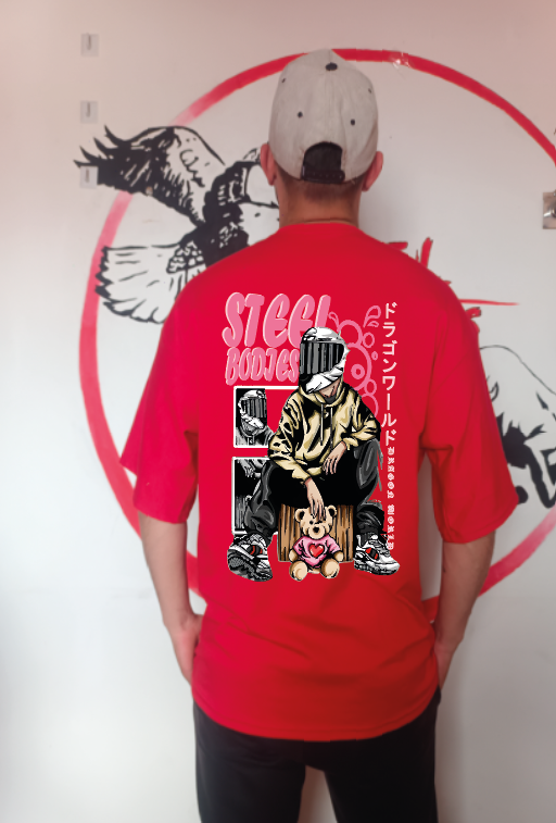 CAMISETA OVERSIZE GRAMAJE 180 (BIKER STEEL BODIES)