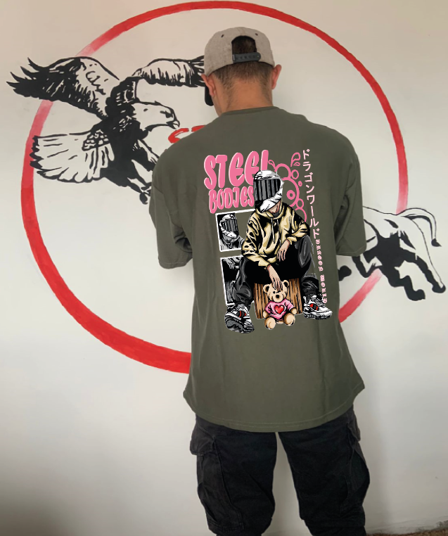 CAMISETA OVERSIZE GRAMAJE 180 (BIKER STEEL BODIES)
