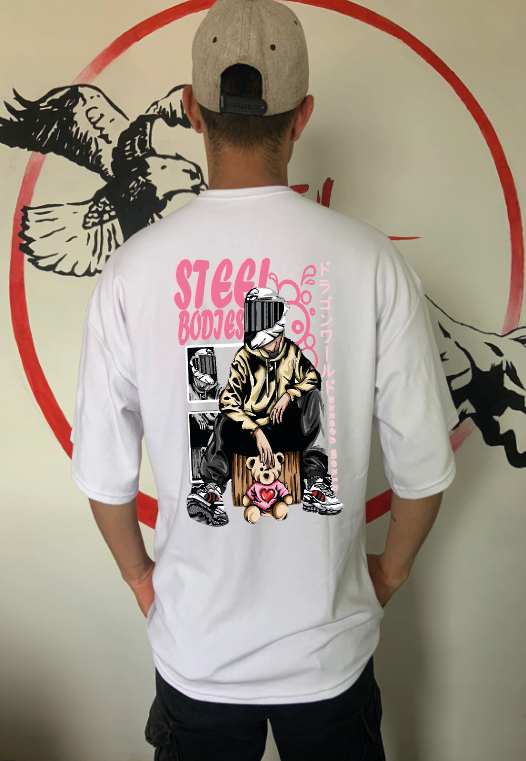 CAMISETA OVERSIZE GRAMAJE 180 (BIKER STEEL BODIES)