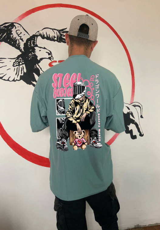 CAMISETA OVERSIZE GRAMAJE 180 (BIKER STEEL BODIES)
