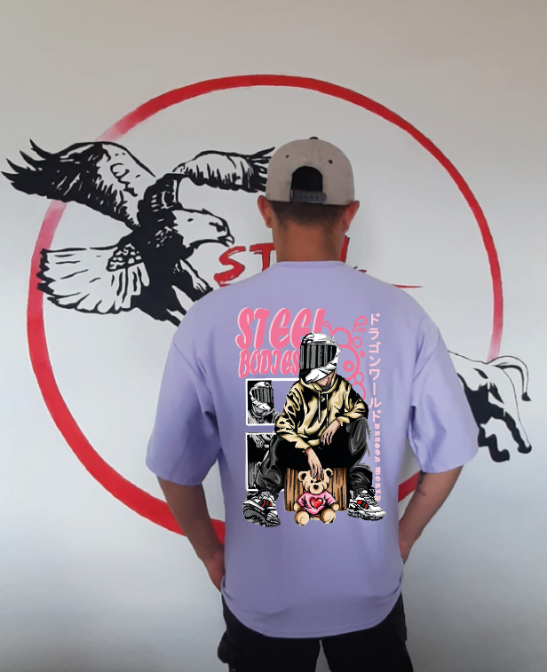 CAMISETA OVERSIZE GRAMAJE 180 (BIKER STEEL BODIES)