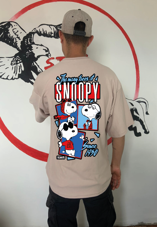 CAMISETA OVERSIZE GRAMAJE 260 (snoopy)