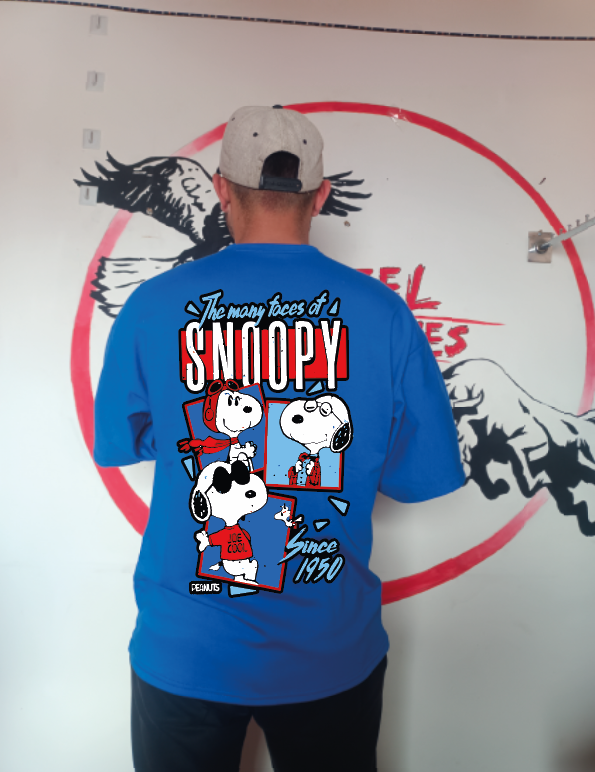 CAMISETA OVERSIZE GRAMAJE 260 (snoopy)