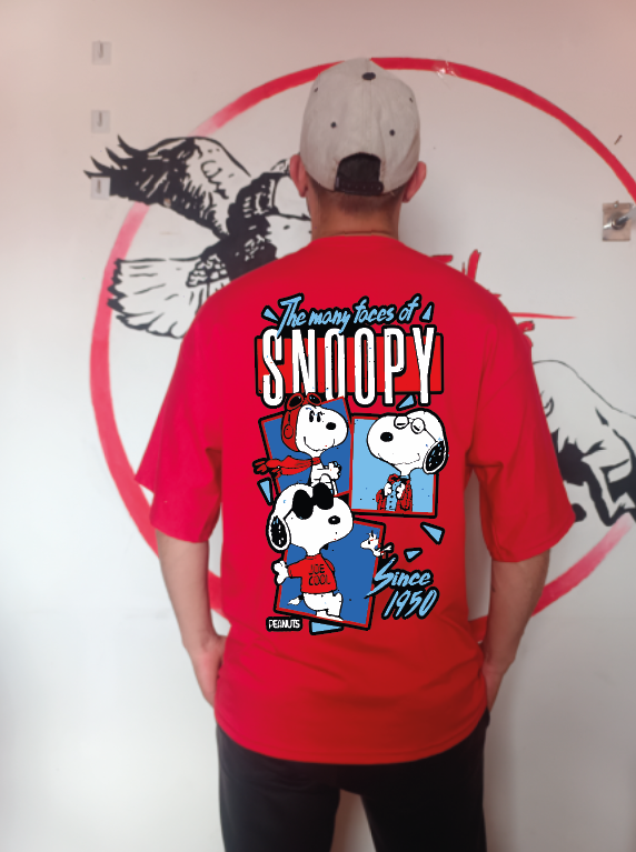CAMISETA OVERSIZE GRAMAJE 260 (snoopy)