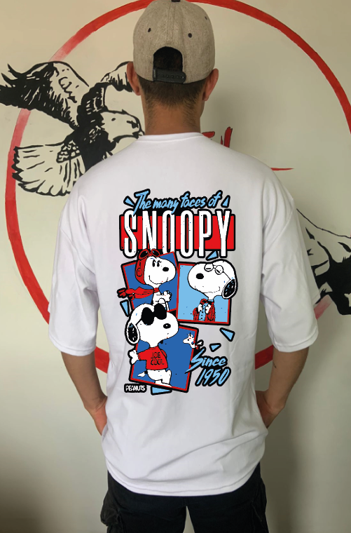 CAMISETA OVERSIZE GRAMAJE 260 (snoopy)