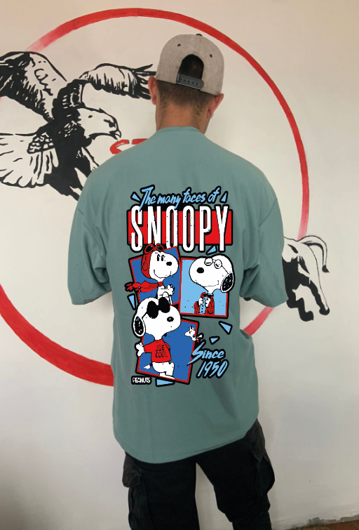 CAMISETA OVERSIZE GRAMAJE 260 (snoopy)