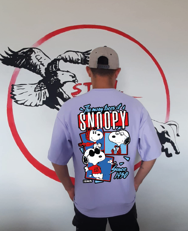 CAMISETA OVERSIZE GRAMAJE 260 (snoopy)